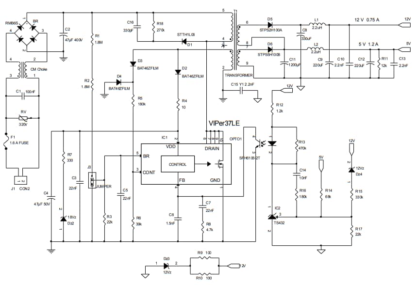 Schaltplan - STMicroelectronics STEVAL-ISA191V1 Evaluierungsboard